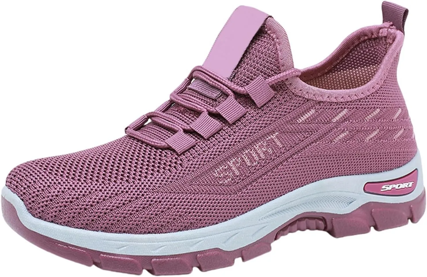 Mmoneyake Womens Slip On Sneakers Lightweight Tennis Shoes Non Slip Gym Workout Shoes Breathable Mesh Walking Sneakers Wide Toe Box Shoe Wide Width Sneaker Work Shopping Travel