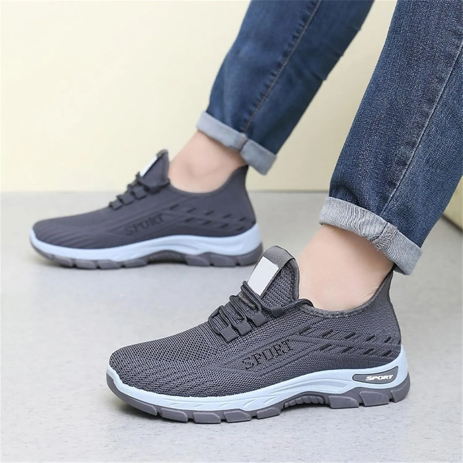 Mmoneyake Women's Walking Shoes Wide Toe Box Shoes Slip On Sneakers Walking Tennis Shoe Lightweight Casual Sneakers for Gym Travel Work Breathable Mesh Walking Sneaker Comfort Sport Athletic Trainer