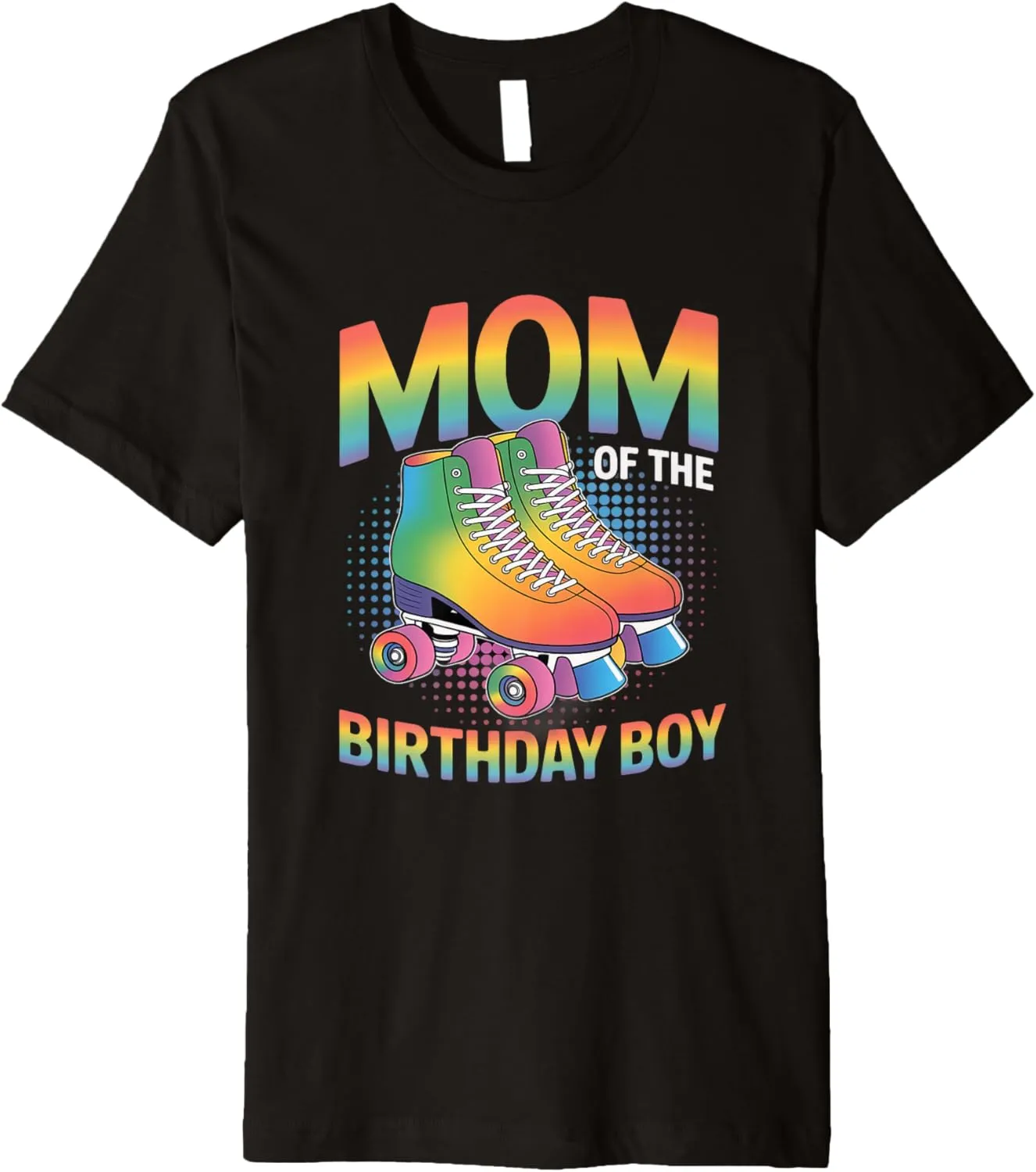 Mom Of The Birthday Boy Roller Skate Shoes Roller Skating Premium T-Shirt