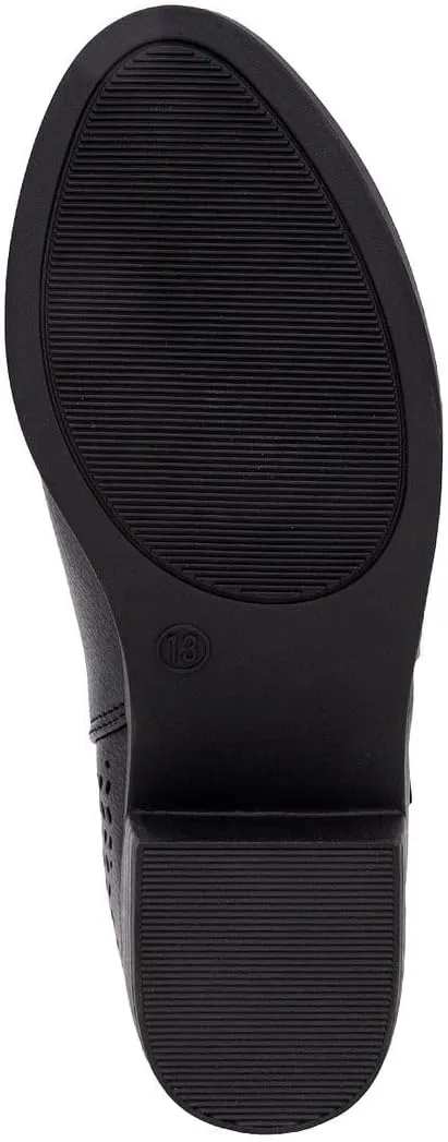 Nautica Kids Girls Ankle Bootie With Side Buckle and Zipper, Dress Boot -For Youth & Toddler (Toddler/Little/Big Kids)