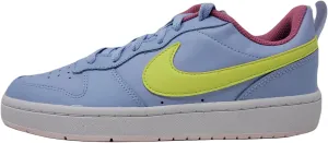 Nike Kid's Court Borough Low 2 Sneakers, Cobalt Bliss/Lt Lemon Twist, 6.5 M US