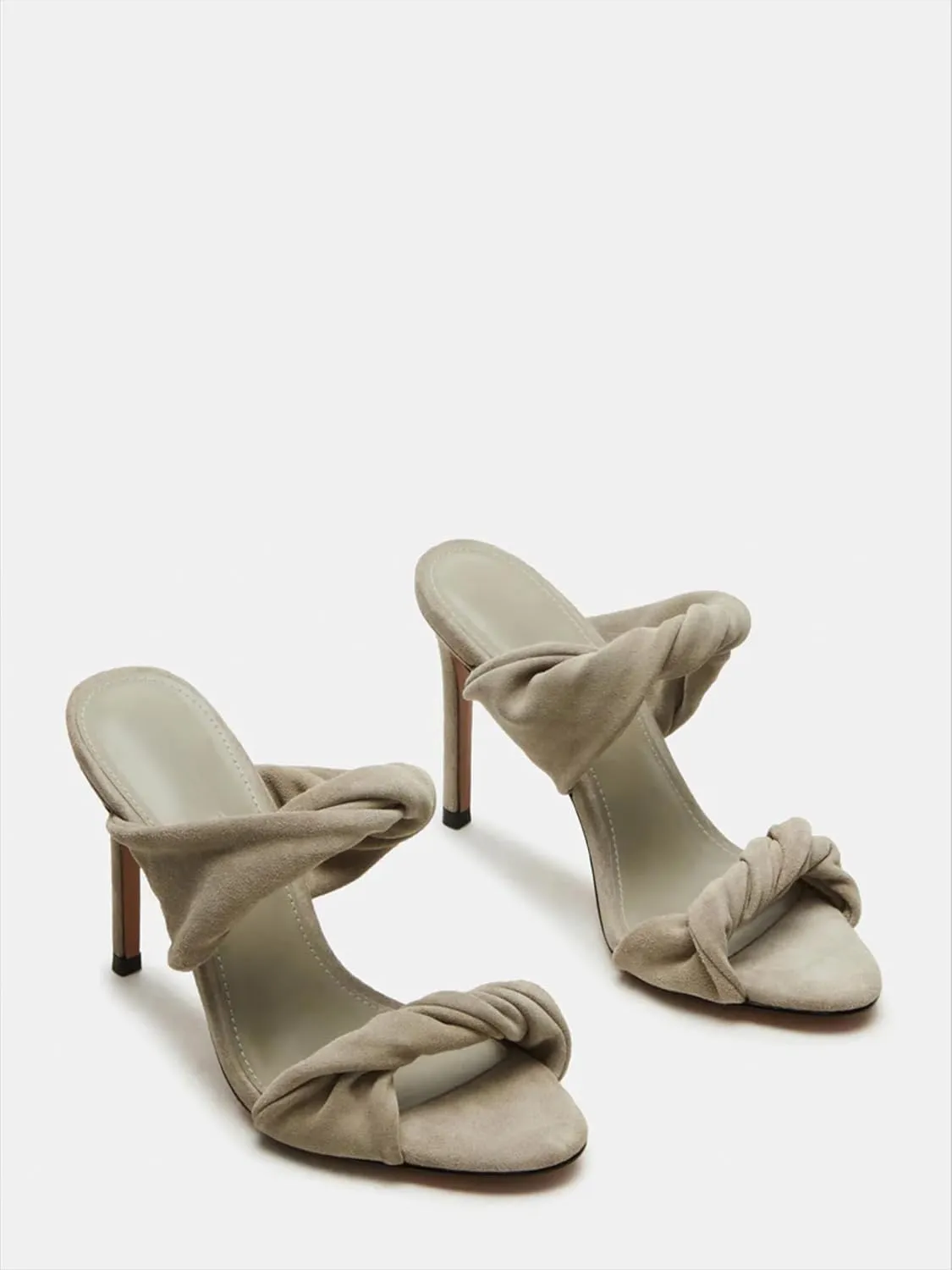 Open Toe High Heel Sandals for Women Kitten Heel Sandals Date Party Wedding Shoes