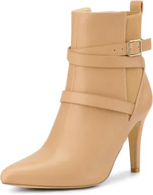 Perphy Chelsea Boots Pointy Toe Stiletto High Heel Ankle Boot for Women