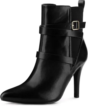 Perphy Chelsea Boots Pointy Toe Stiletto High Heel Ankle Boot for Women