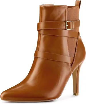 Perphy Chelsea Boots Pointy Toe Stiletto High Heel Ankle Boot for Women