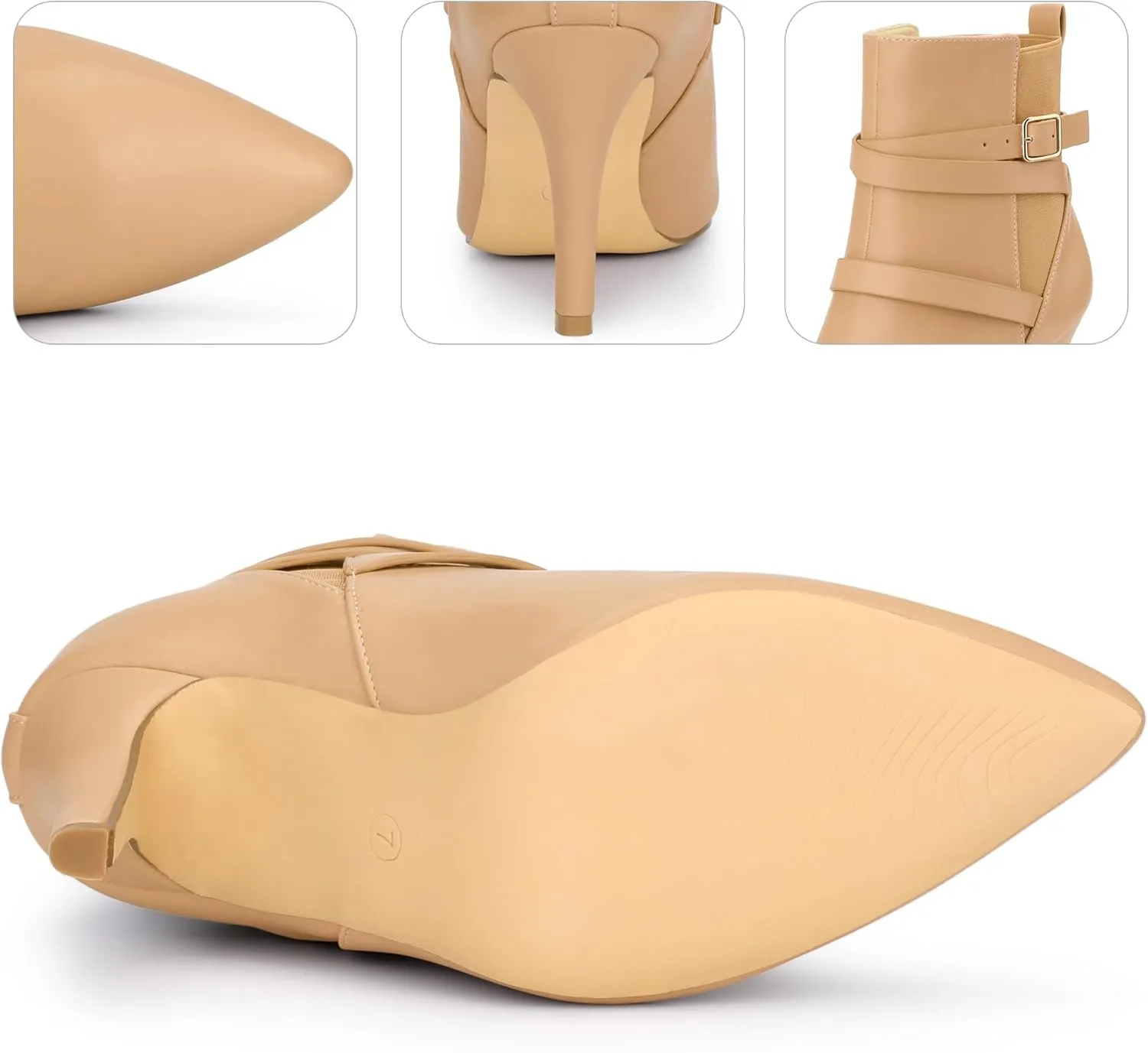 Perphy Chelsea Boots Pointy Toe Stiletto High Heel Ankle Boot for Women