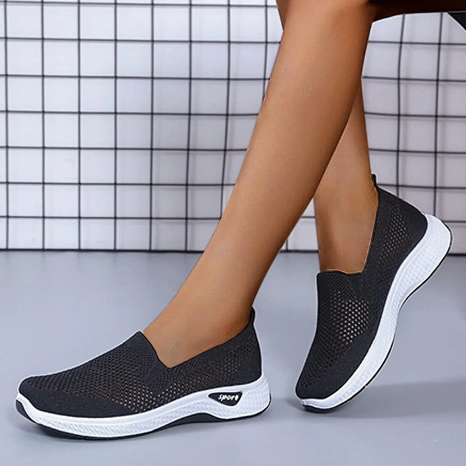 Running Shoes Womens Lightweight Mens Sneakers Nurse Shoes for Women Wide Toe Box Trendy Casual Women Loafers Comfortable Womens Walking Sneakers Wide Width