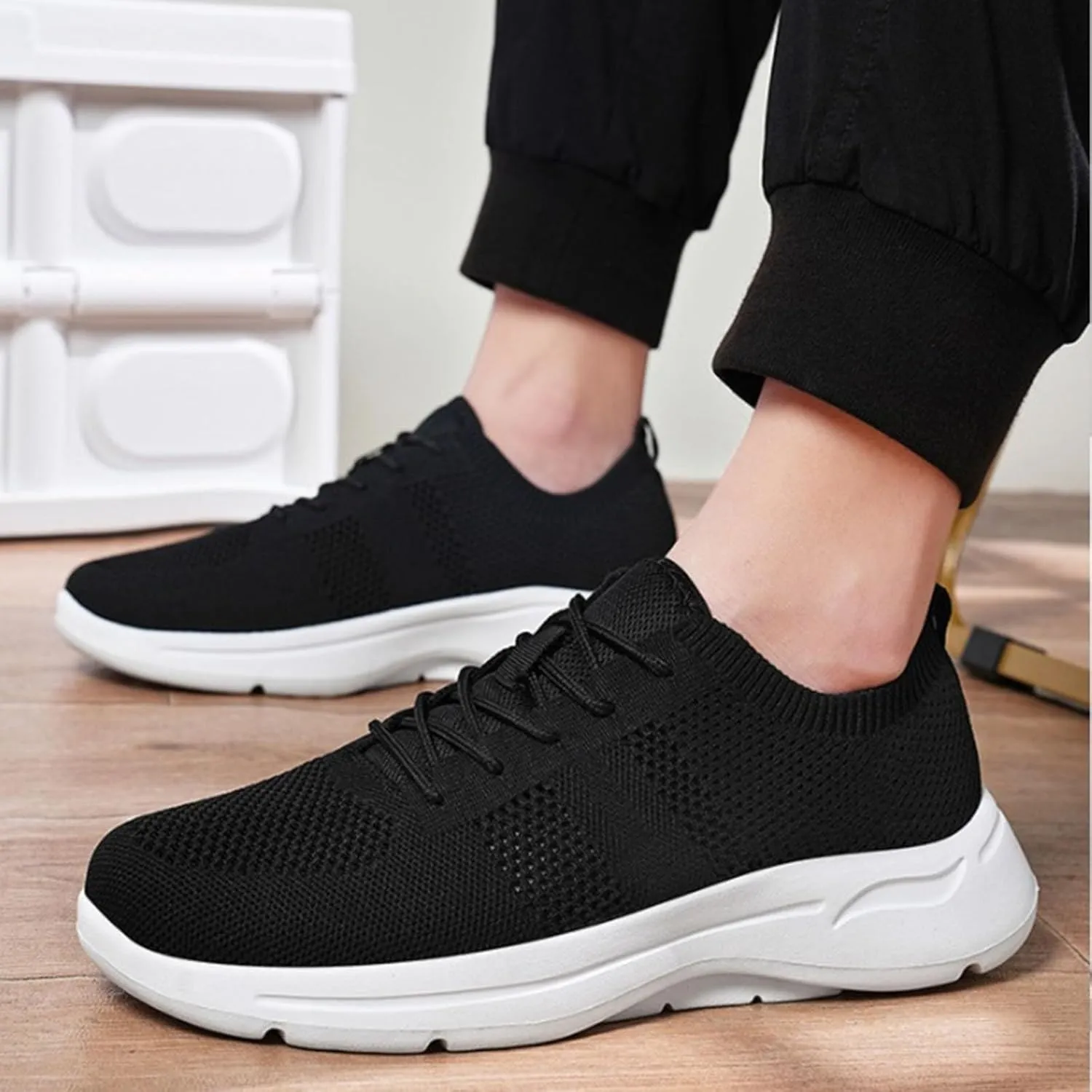 Shoes for Men Mens Casual Dress Oxfords Business Slip On Shoes Women Walking Dress Casual Shoes Waterproof Sneakers Brown Tennis Shoe Casual Loafers