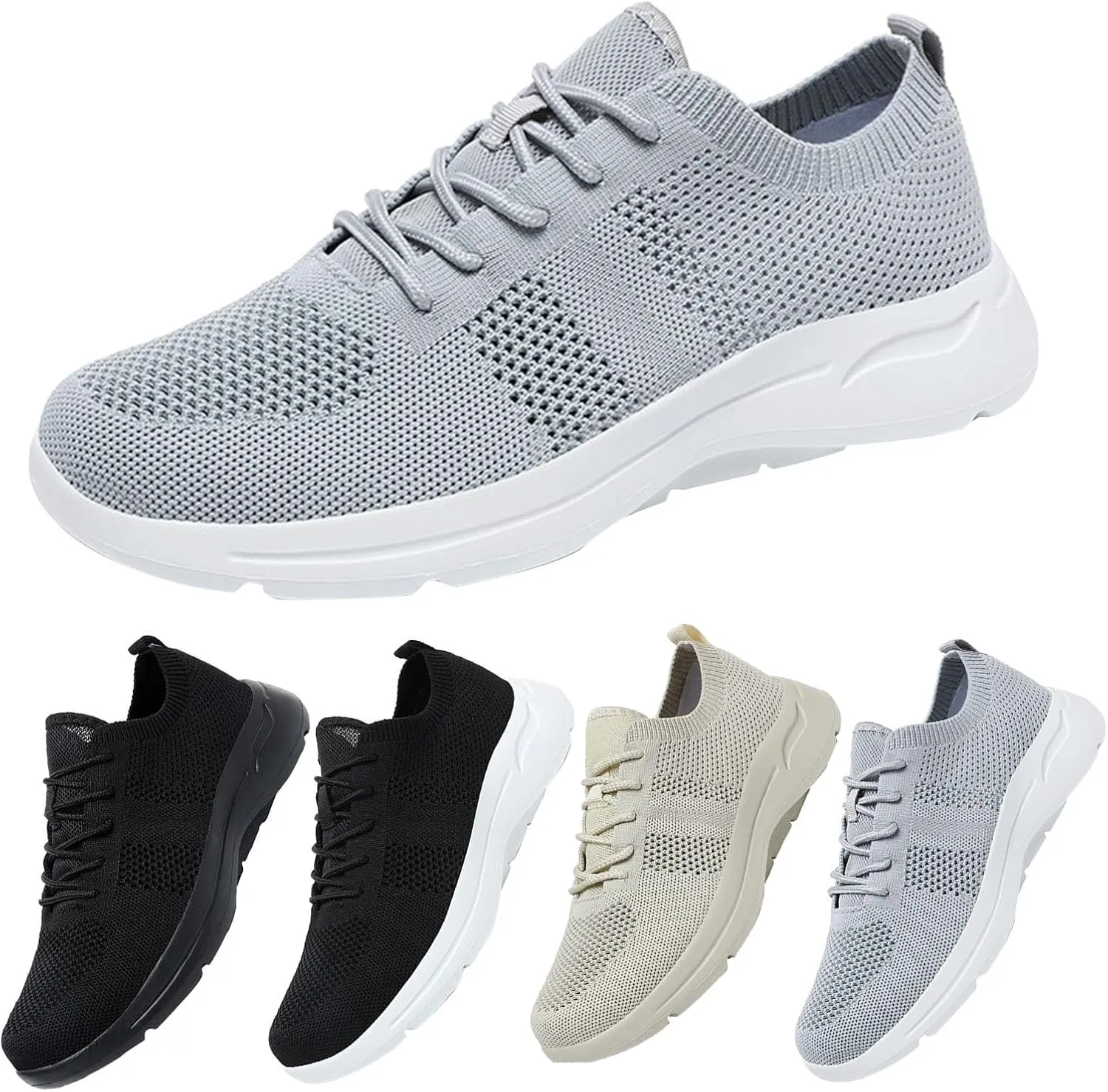Shoes for Men Mens Casual Dress Oxfords Business Slip On Shoes Women Walking Dress Casual Shoes Waterproof Sneakers Brown Tennis Shoe Casual Loafers
