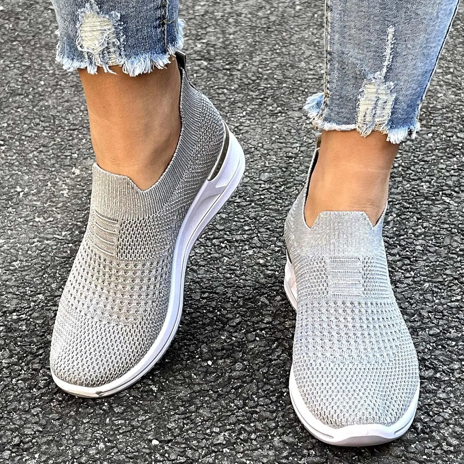 Shoes Leisure Casual Women Running Shoes Sport Breathable Wedge Outdoor Trainer Mesh Fitness Women's Shoes Casual Sneakers