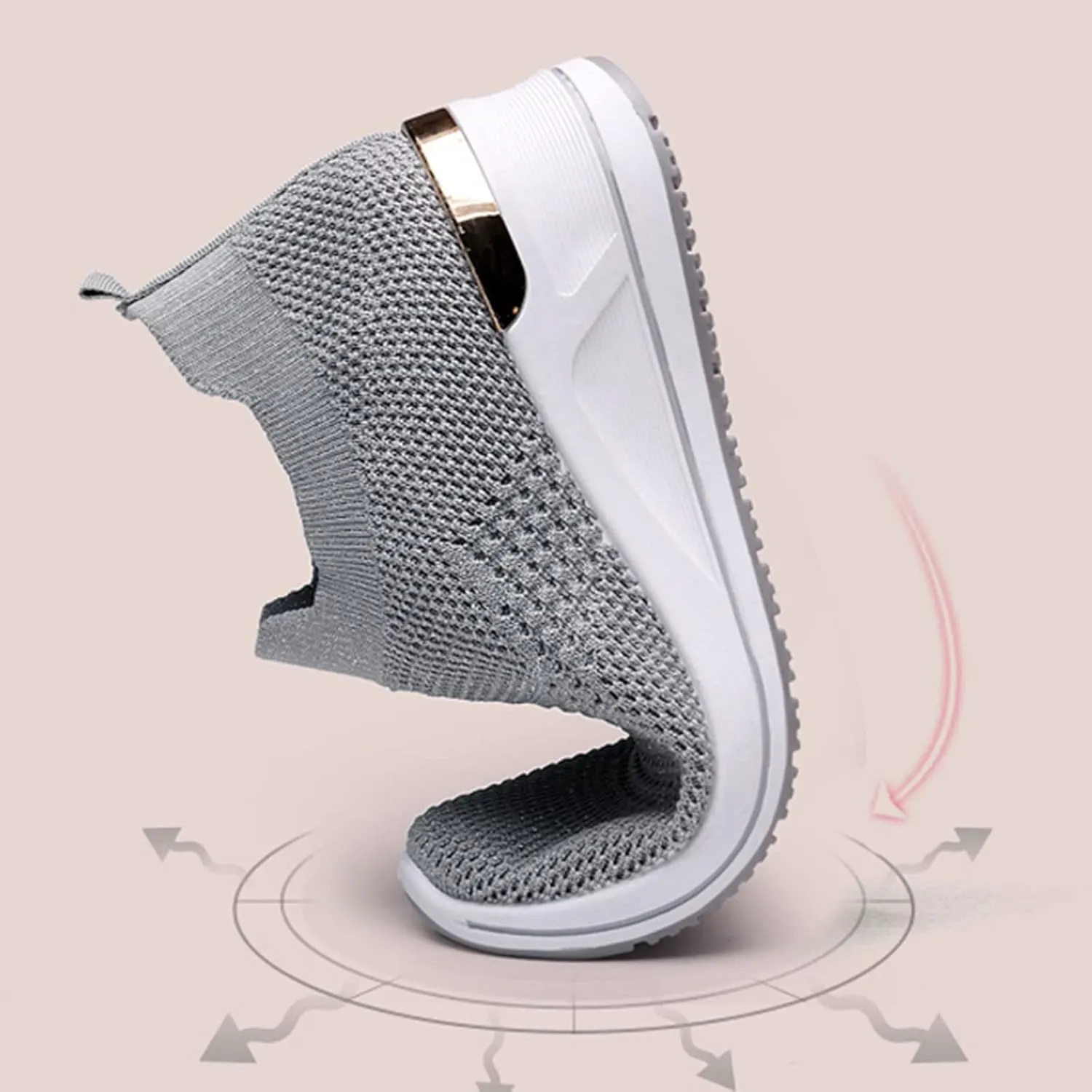 Shoes Leisure Casual Women Running Shoes Sport Breathable Wedge Outdoor Trainer Mesh Fitness Women's Shoes Casual Sneakers