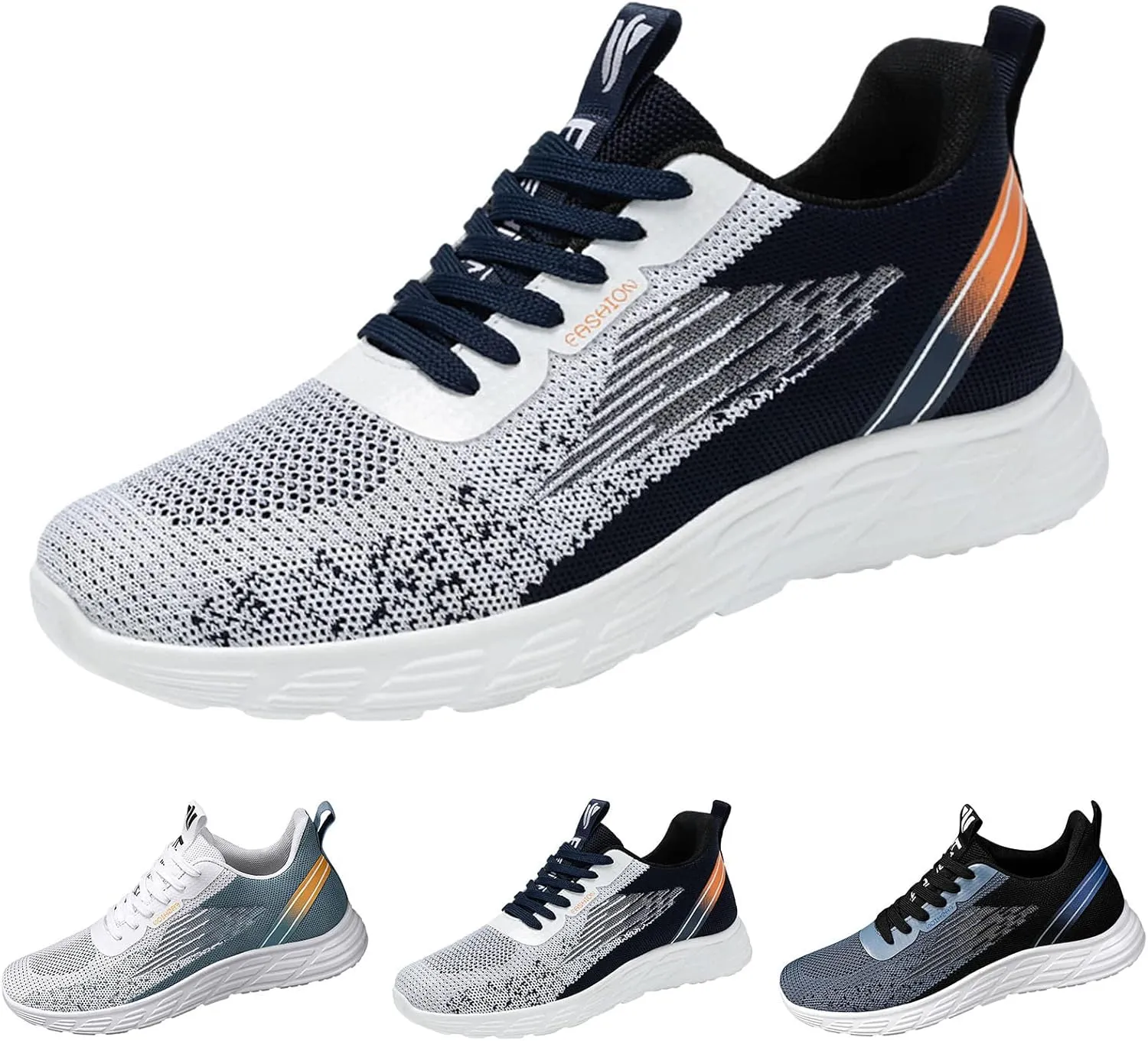 Shoes Men Men's Shoes Casual Men's Fashion Sneakers Casual Walking Tennis Breathable Comfort Walking for Men Run White for