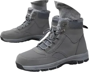 Snow Womens Boots Round Toe Fur Lined Warm Plush Winter Boots Thick Sole Anti Slip Comfortable Boots for Women