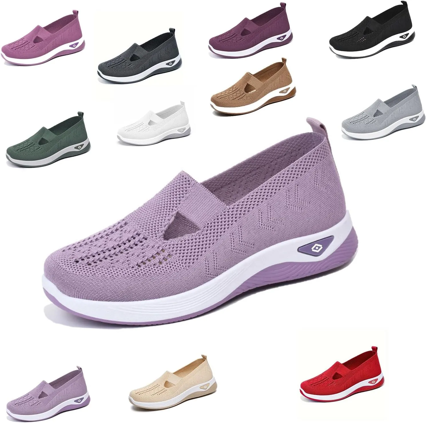Stanceflex Shoes for Women,Hands Free Slip in Sneakers,Orthopedic All-Weather Comfortable Sports Shoes
