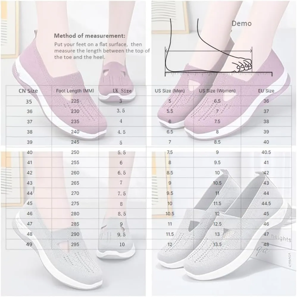 Stanceflex Shoes for Women,Hands Free Slip in Sneakers,Orthopedic All-Weather Comfortable Sports Shoes