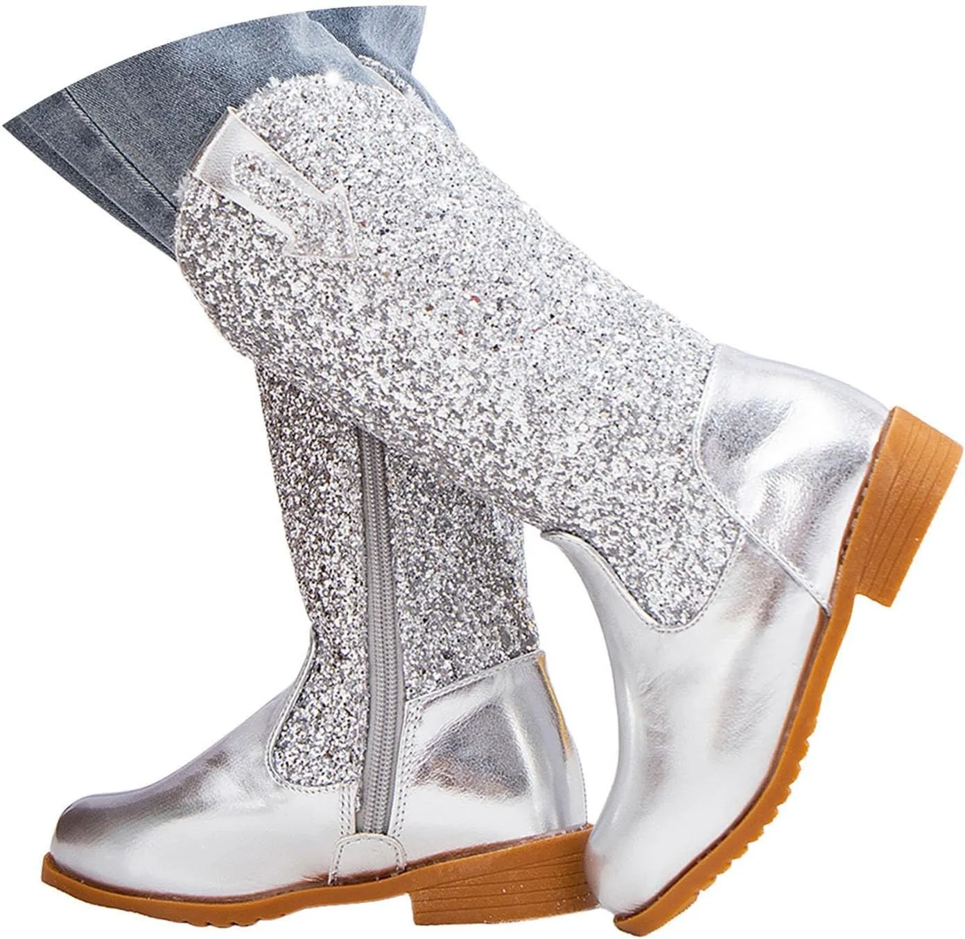 Toddler Girls Cowgirl Boots Western Glitter Cowboy Boot Ankle Boots Little Kids Big Kid Party Birthmen Dress Shoes
