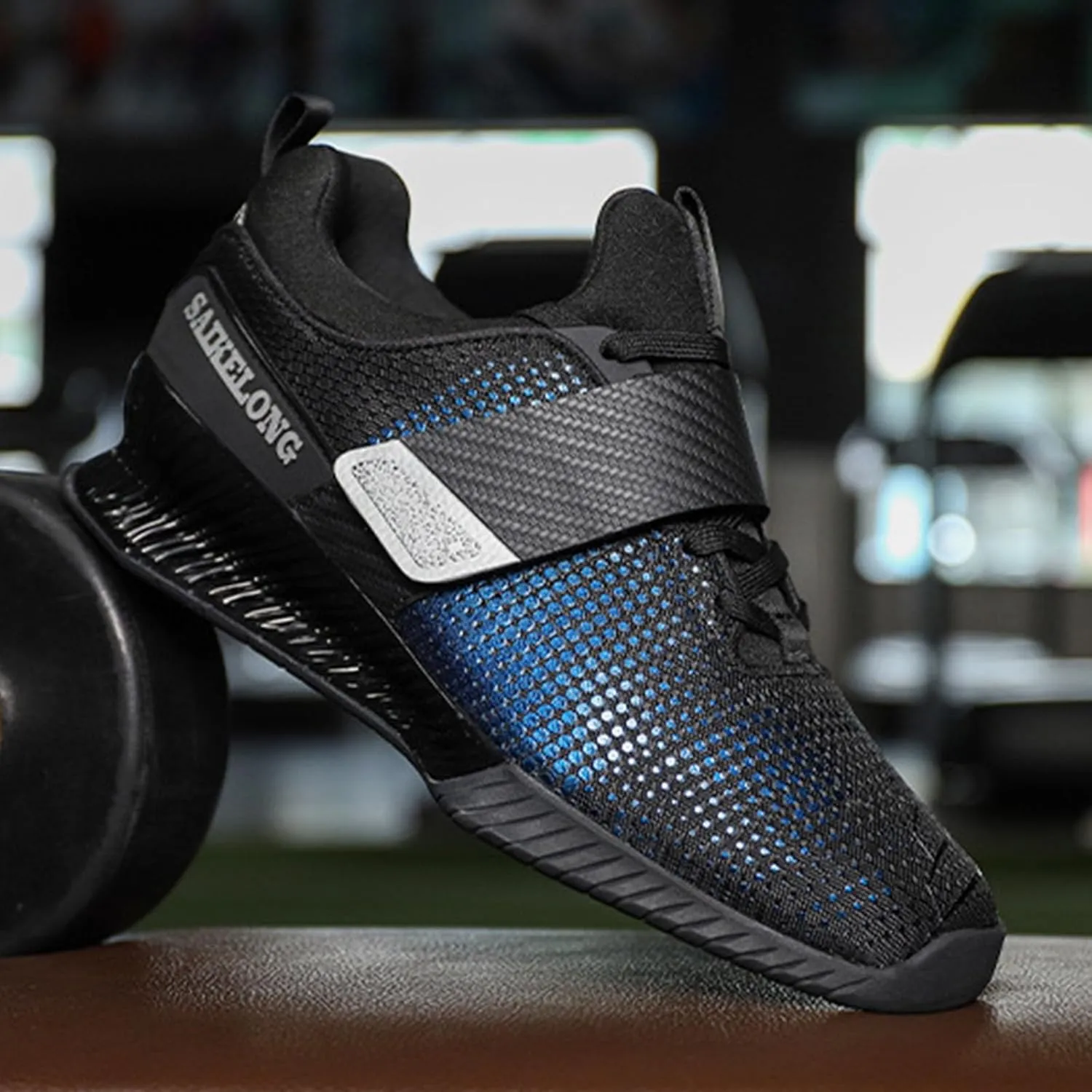 Weightlifting Shoes for Mens Gym Fitness Trainers Squat Comfort Non Slip Deadlifting Training for Powerlifting Heavy Lifting