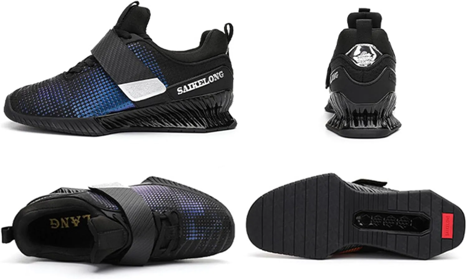Weightlifting Shoes for Mens Gym Fitness Trainers Squat Comfort Non Slip Deadlifting Training for Powerlifting Heavy Lifting