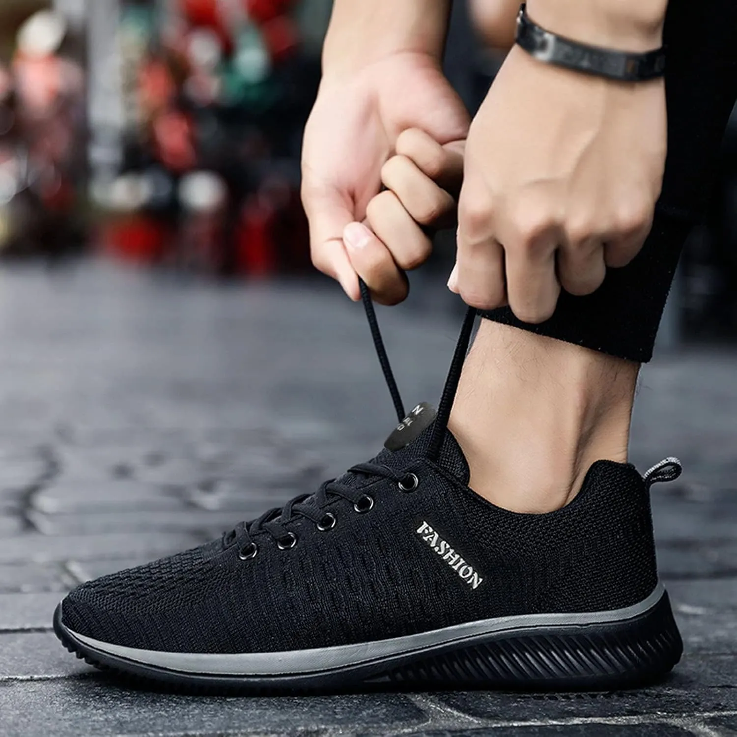 Women Mesh Sneakers Lac𝐞 Up Slip on Running Shoes Non Slip Breathable Walking Shoes Orthopedic Comfortable Sneakers with Arch Support