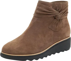 Womens Boots Fashion Flock Insulated Warm Anti-slip Boots for Women Casual Bowknot Thick Sole Zipper Ankle Boots