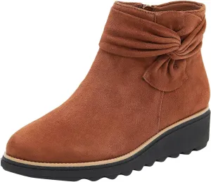 Womens Boots Fashion Flock Insulated Warm Anti-slip Boots for Women Casual Bowknot Thick Sole Zipper Ankle Boots