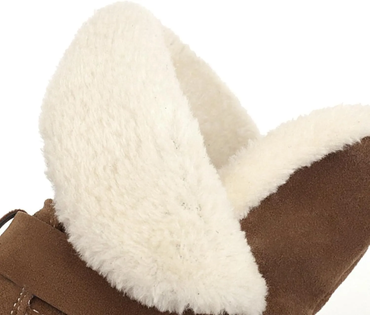 Womens Boots Fashion Fully Fur Lined Thick Sole Side Zipper Boots for Women Soft Cozy Warm Snow Boots for Women