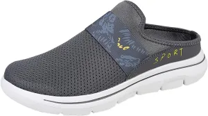 Womens Breathable Mesh Walking Mules Sneakers Mens Dress Shoes Arch Support Men Shoes Casual Dress Sneakers Slip On Tennis Shoe Loafers Casual Slip On