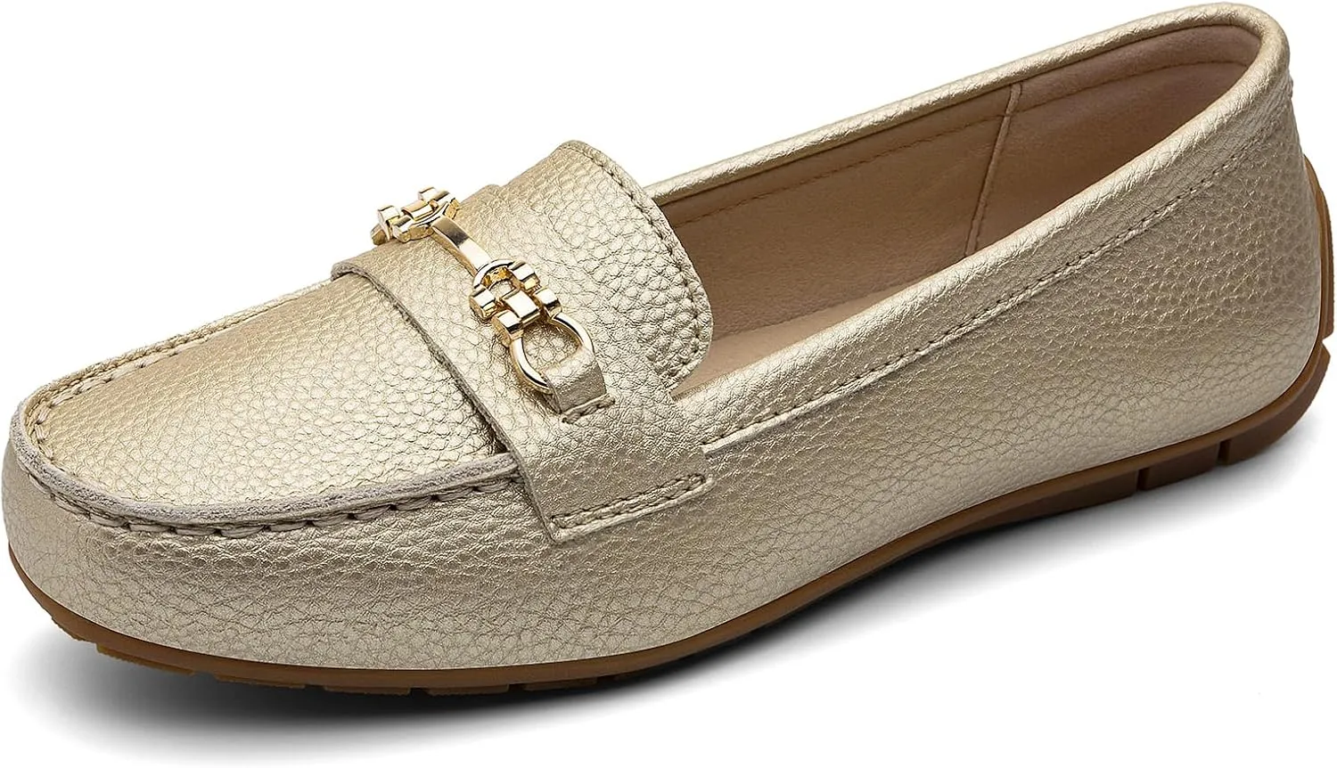 Women's Comfortable & Lightweight Leather Loafers Slip-Ons Driving Mocs Walking Shoes Cute Business Casual Dress Shoes Work Flats for Women