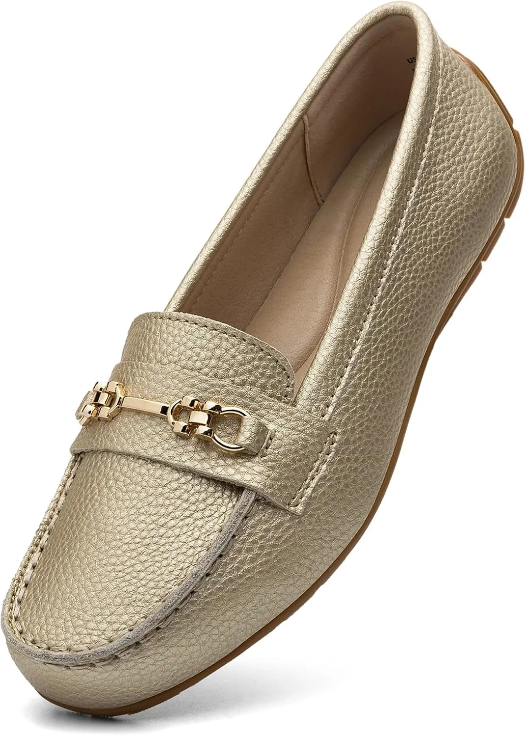 Women's Comfortable & Lightweight Leather Loafers Slip-Ons Driving Mocs Walking Shoes Cute Business Casual Dress Shoes Work Flats for Women
