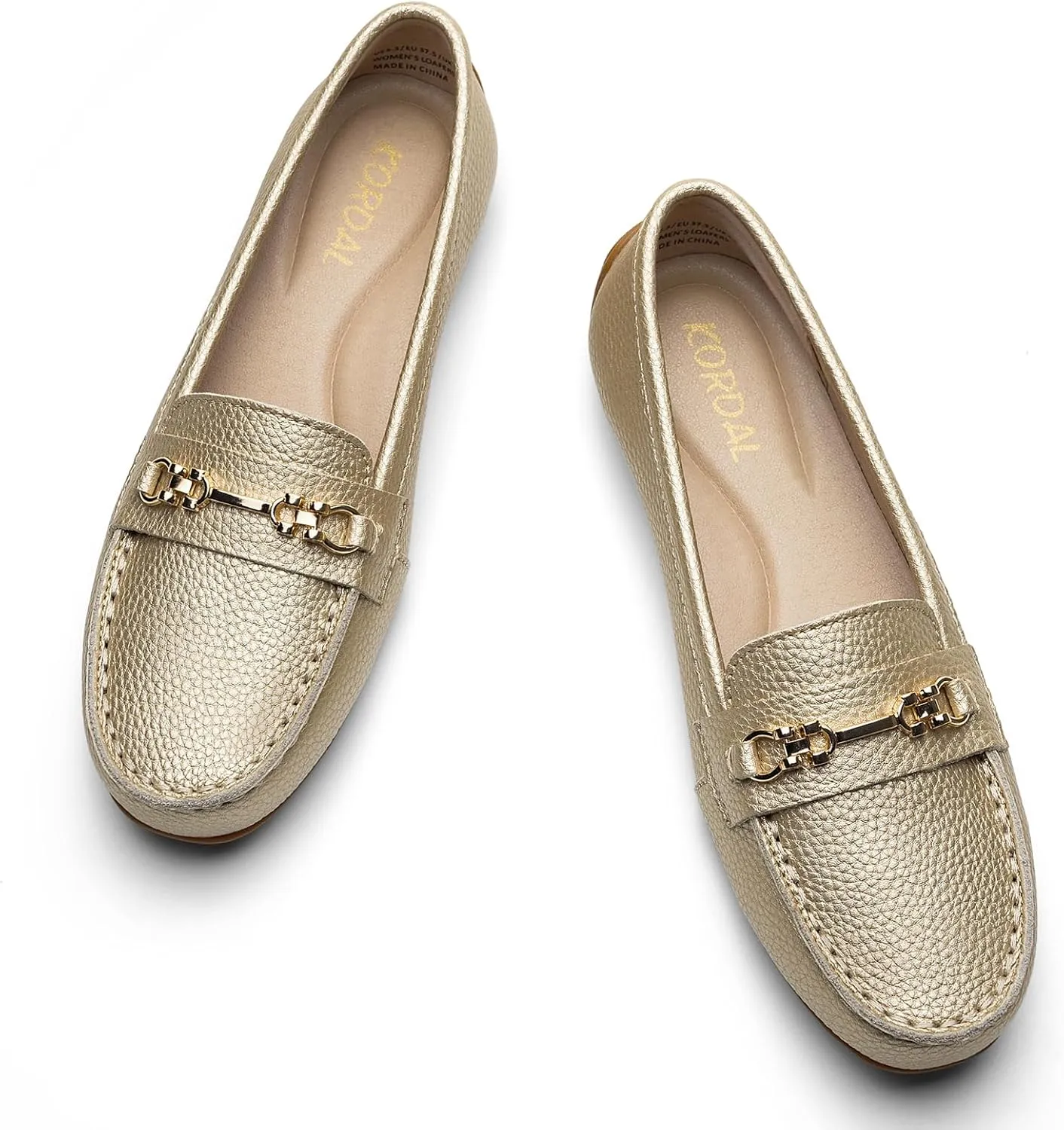 Women's Comfortable & Lightweight Leather Loafers Slip-Ons Driving Mocs Walking Shoes Cute Business Casual Dress Shoes Work Flats for Women