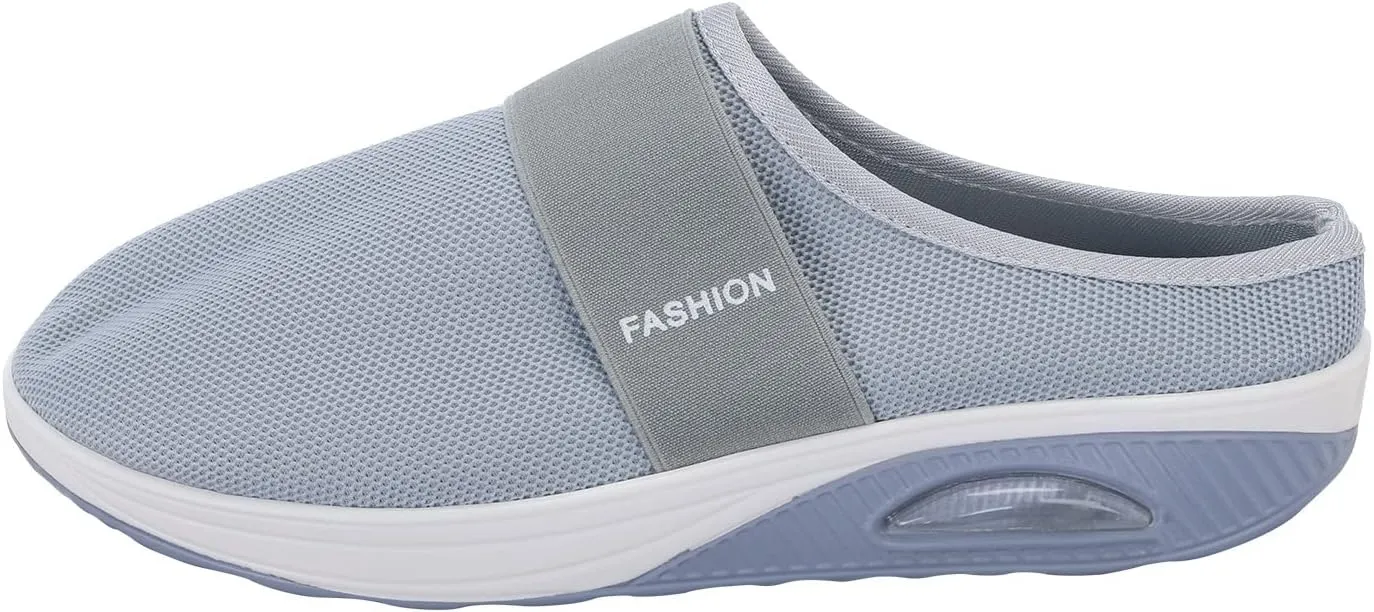 Women's Slip-On Orthopedic Arch Support Backless Tennis Shoes Men Lether Casual Tennis Shoes Casual Sneakers Steel Toe Tennis Shoe White Loafers