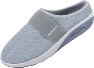 Women's Slip-On Orthopedic Arch Support Backless Tennis Shoes Men Lether Casual Tennis Shoes Casual Sneakers Steel Toe Tennis Shoe White Loafers
