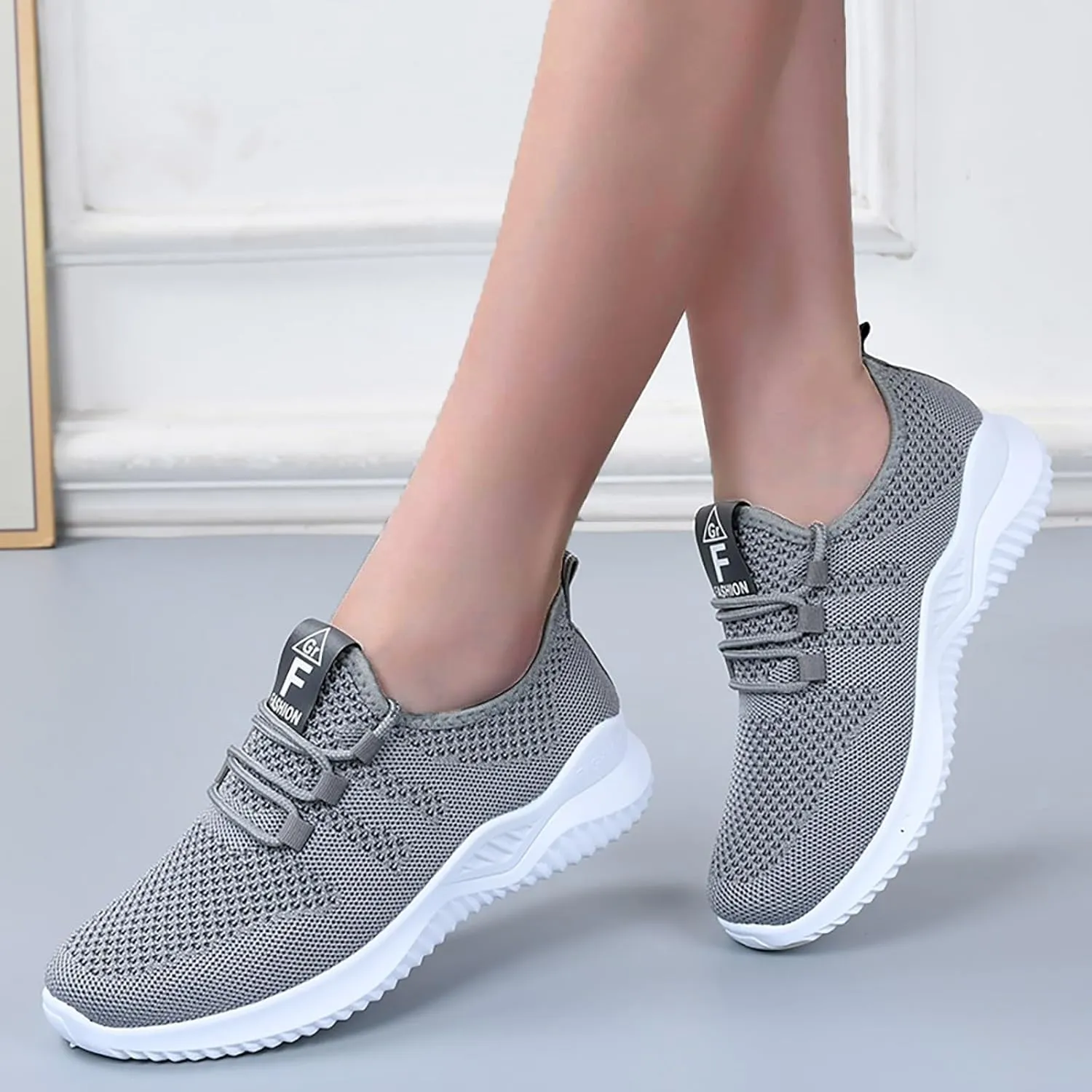 Women's Slip On Walking Shoes Lightweight Breathable Walking Sneakers Non-Slip Tennis Gym Workout Athletic Shoes Wide Toe Wide Width Sneakers Air Cushion Road Running Shoe Comfort Work Sneaker