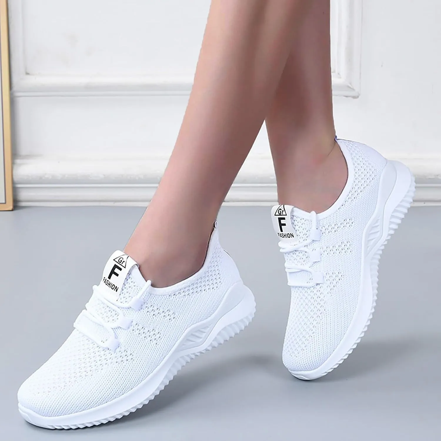 Womens Slip On Walking Shoes Wide Width Breathable Sneakers Air Cushion Road Running Shoe Workout Athletic Lightweight Casual Sport Shoes Ultra Light Tennis Gym Workout Training Shoe