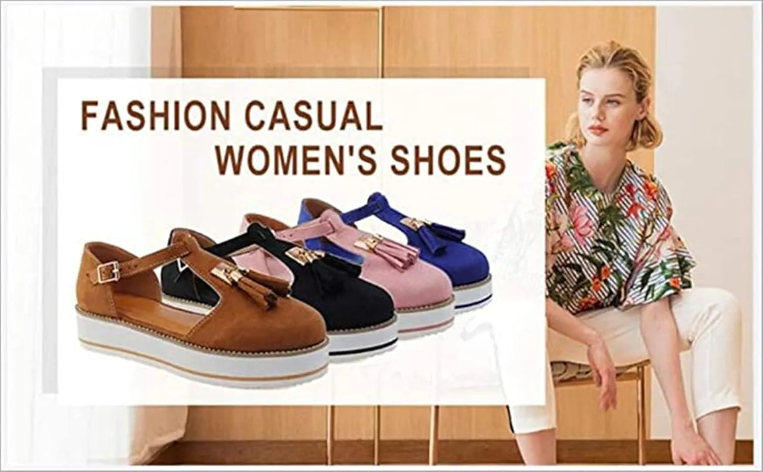 Women's Walking Shoes Orthopedic Walking Sandals 2022 Retro Round Toe Loafers Wedge Sandals Casual Summer Closed Toe Canvas Shoes,Blue,US7/EU38