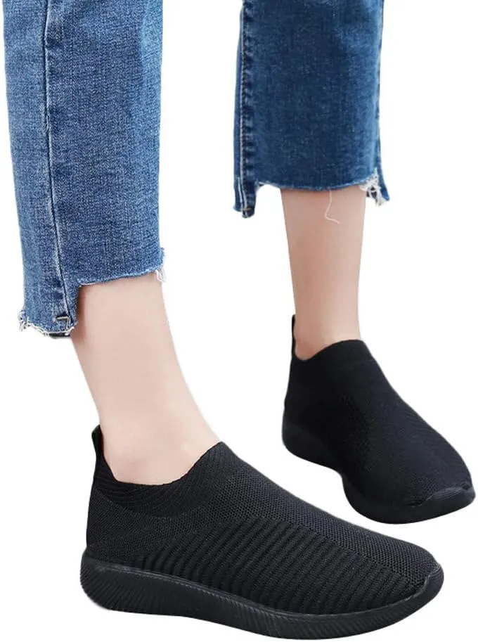 Womens Walking Shoes Sock Casual Ladies Fashion Sneakers Tennis Shoes Womens Dressy Casual Shoes Shoes Sneakers Brown Tennis Shoe Loafers Casual Slip On