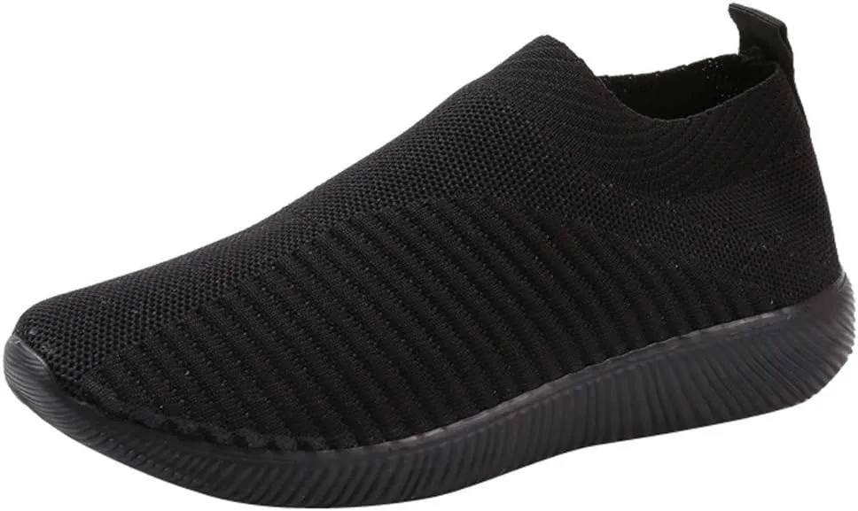Womens Walking Shoes Sock Casual Ladies Fashion Sneakers Tennis Shoes Womens Dressy Casual Shoes Shoes Sneakers Brown Tennis Shoe Loafers Casual Slip On