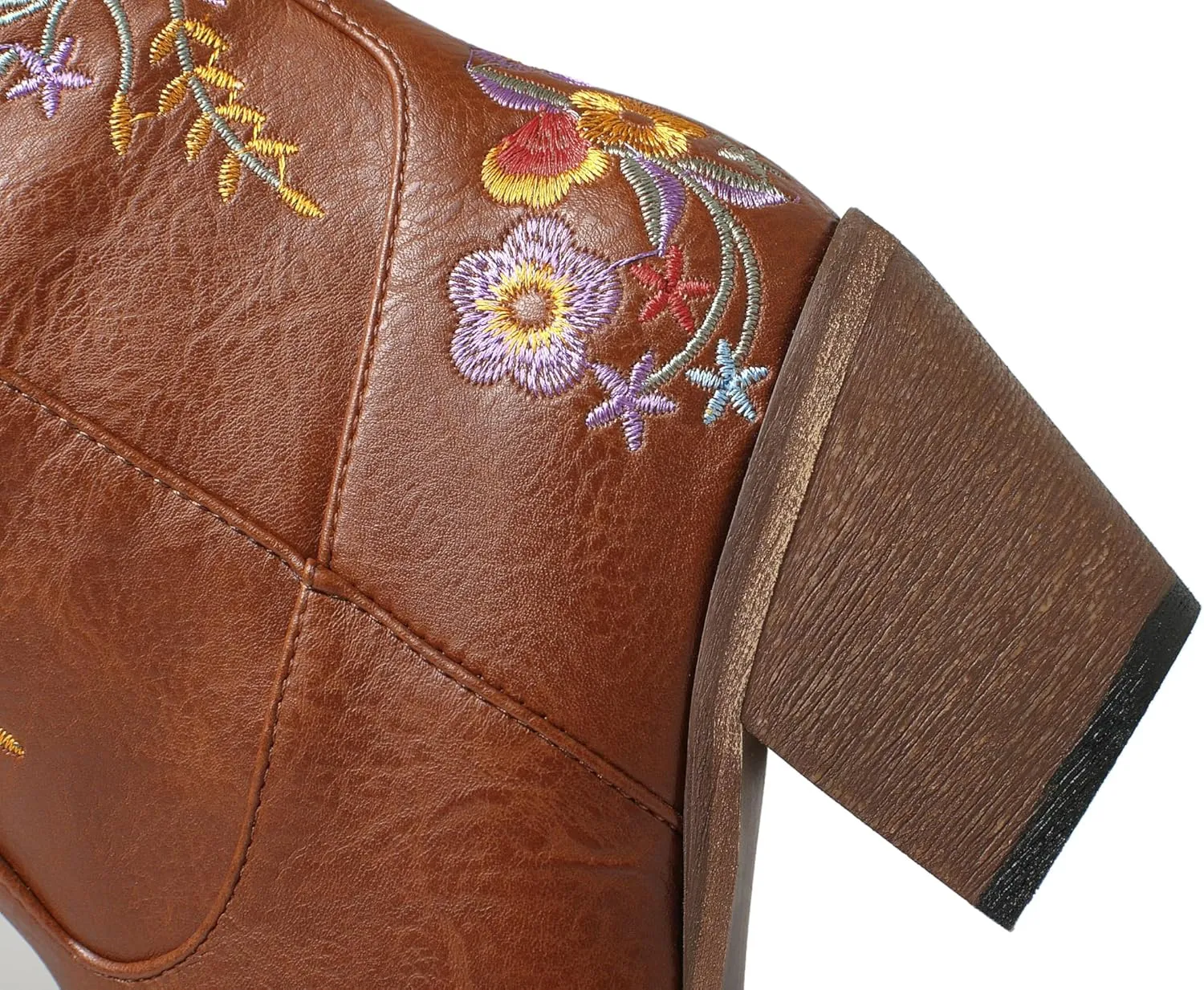Women's Wide Calf Knee High Cowboy Boots in Black,Bold and Chic - Perfect for Any Occasion!