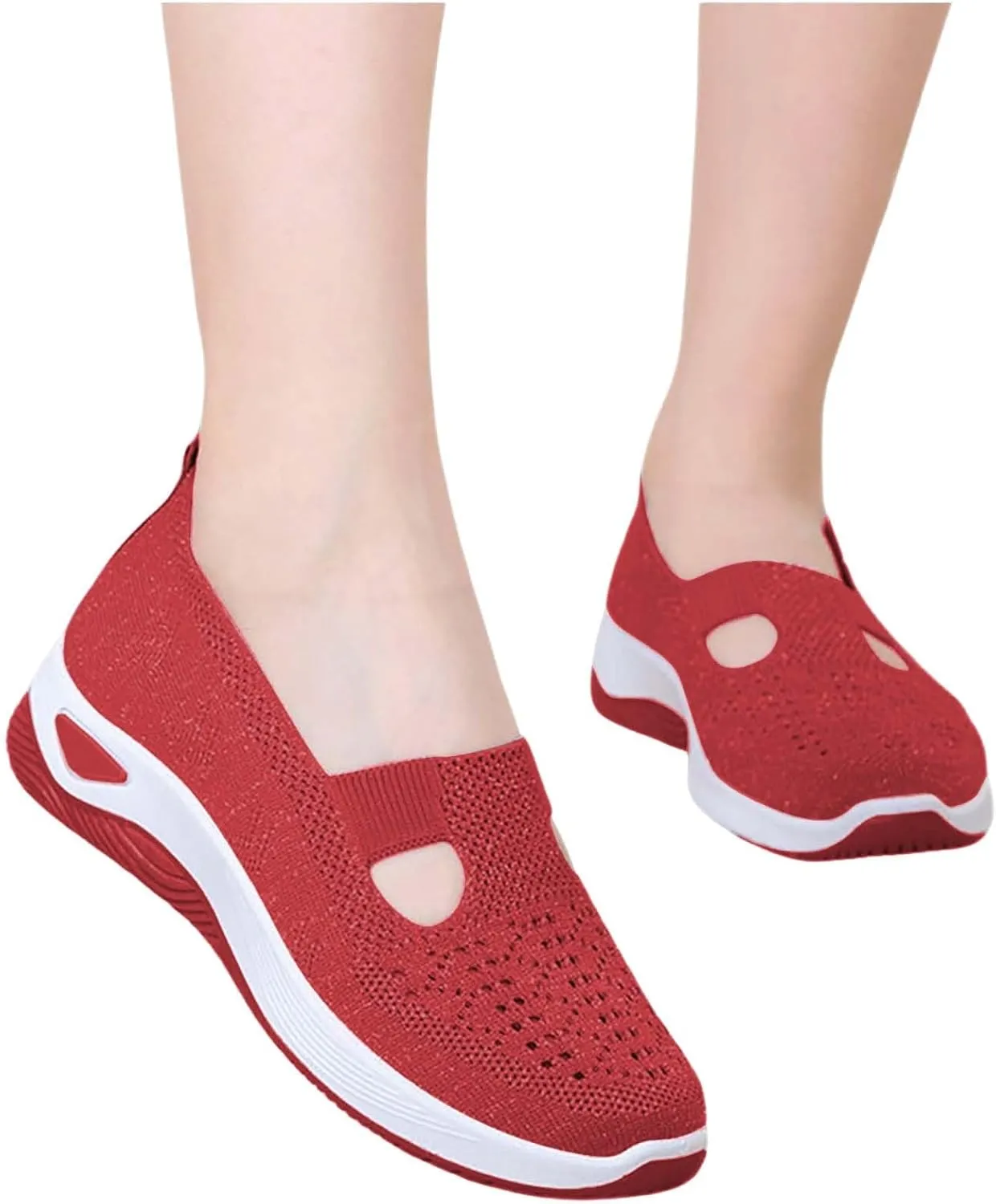 Women's Woven Orthopedic Breathable Soft Shoes Mens Casual Shoes Comfortable Casual Tennis Shoes White Sneakers Steel Toe Tennis Shoe Casual Loafers