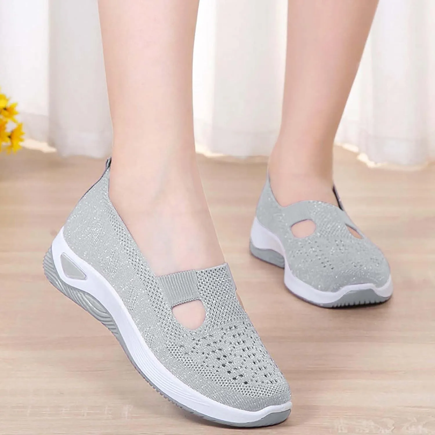 Women's Woven Orthopedic Breathable Soft Shoes Mens Tennis Shoes Casual Woman Shoes Casual Dress Sneakers Platform Tennis Shoe Loafers Casual Slip On