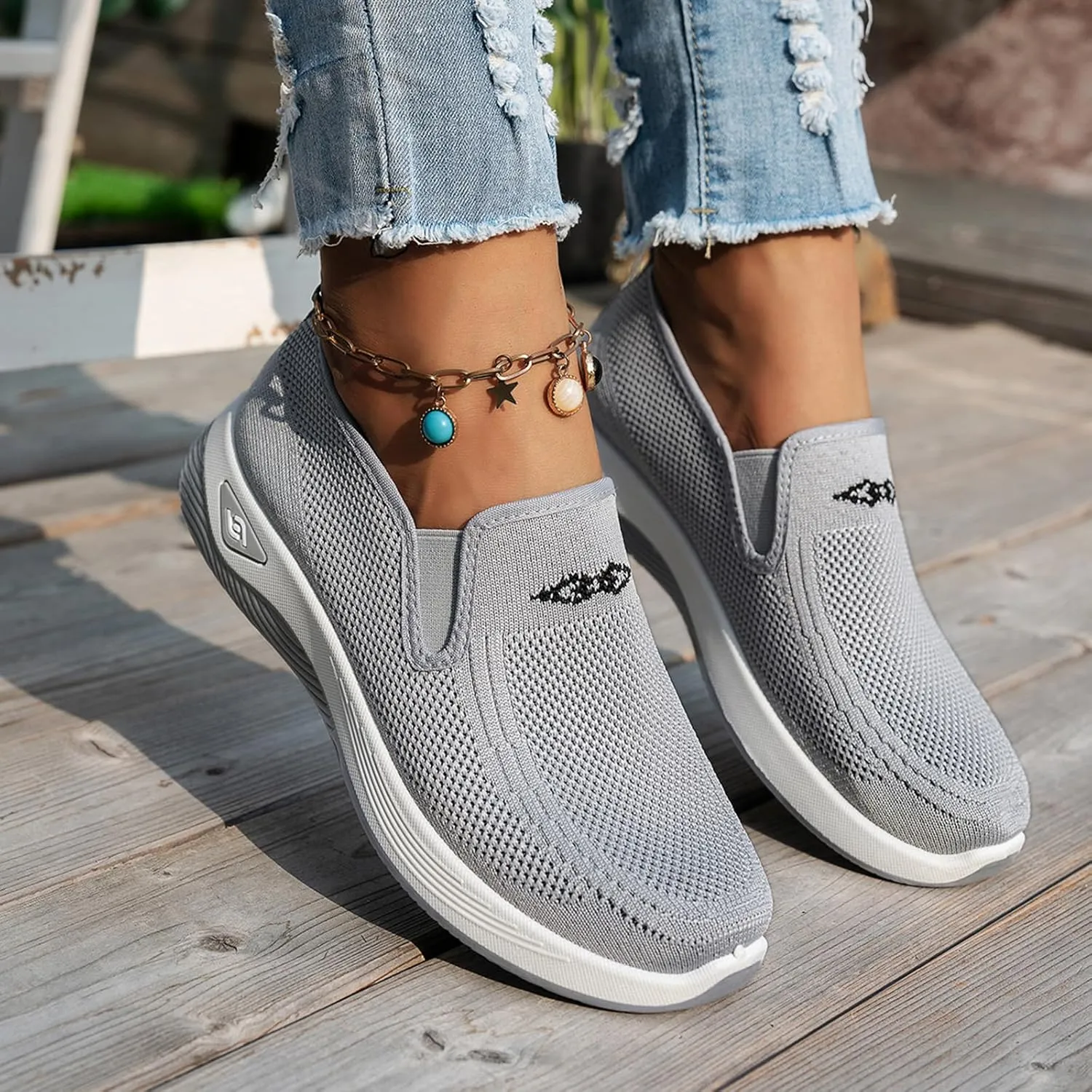 Woven Orthopedic Sneakers for Women Men Mesh Breathable Running Shoes,Outdoor Go Walking Slip on Diabetic Foam Shoes,Lightweight Non-Slip Soft Sole Athletic Sneakers with Arch Support
