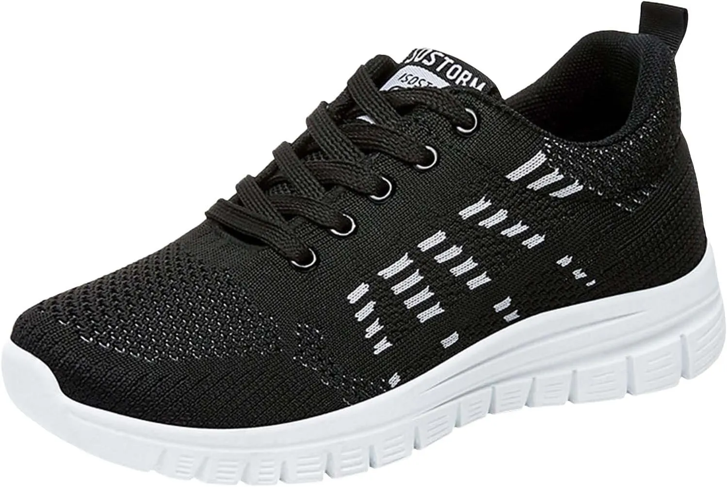ZSpzx Summer Walking Shoes for Women Mesh Knit Breathable Running Sneakers Comfy Lightweight Non Slip Air Cushioned Daily Wear Arch Support Shoe Fashionable Mesh Ladies Casual Platform Footwear